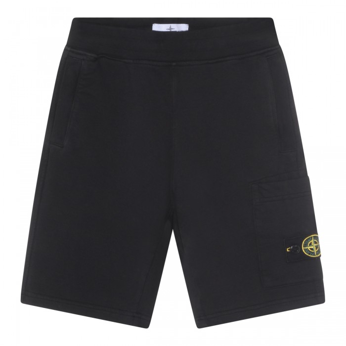 BLACK COTTON SHORTS