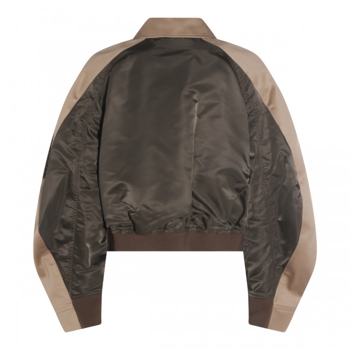 BEIGE AND DARK GREEN NYLON... 2