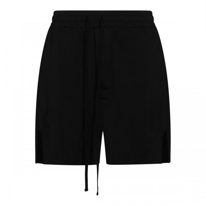 BLACK COTTON SHORTS