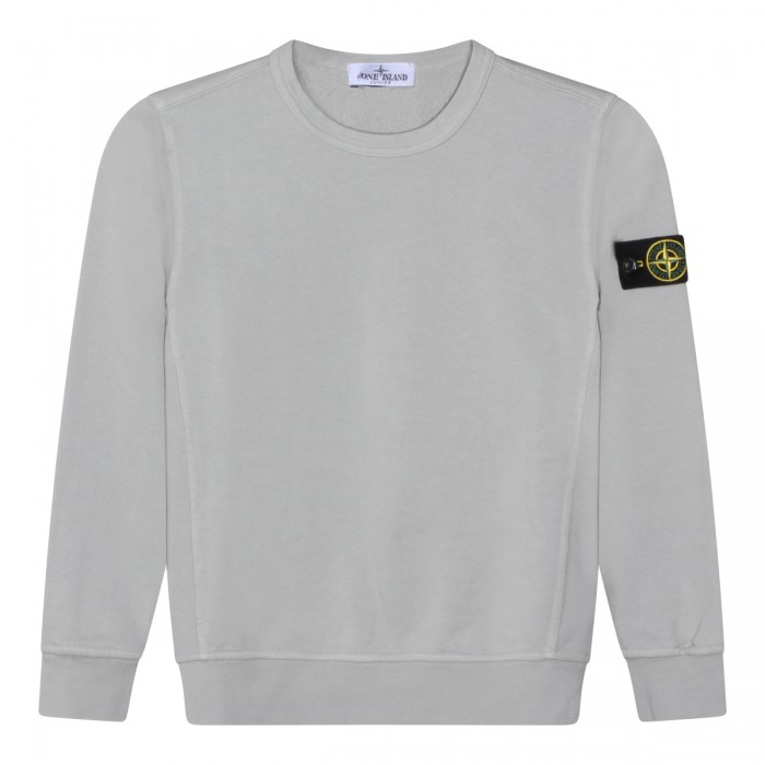GREY COTTON SWEATSHIRT