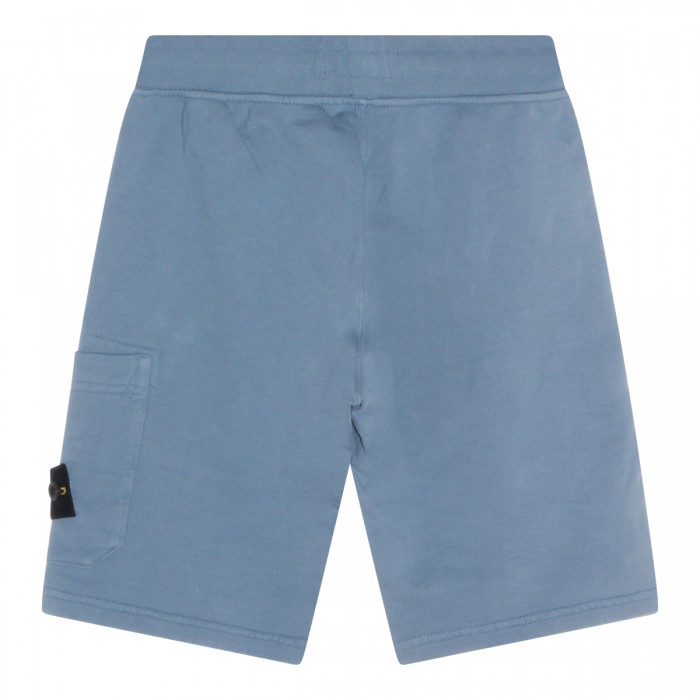 LIGHT BLUE COTTON SHORTS 2