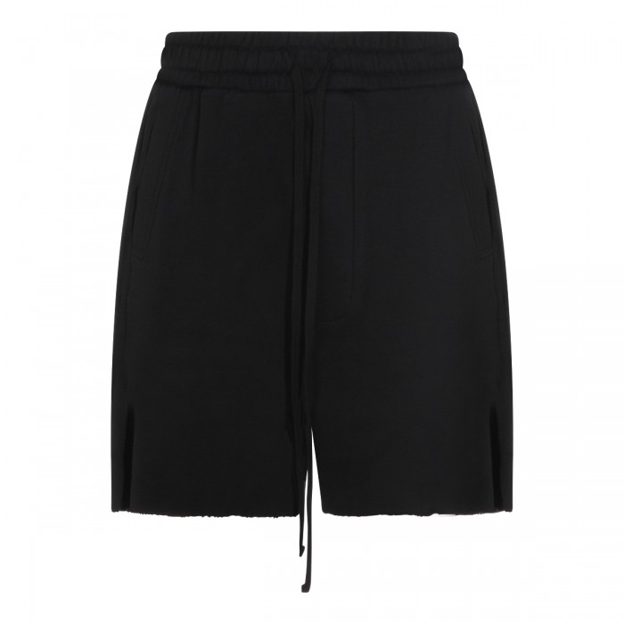 BLACK COTTON SHORTS