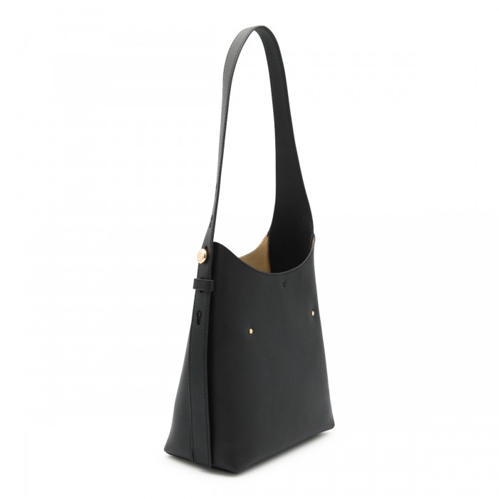 BLACK LEATHER HOBO ROMY... 2