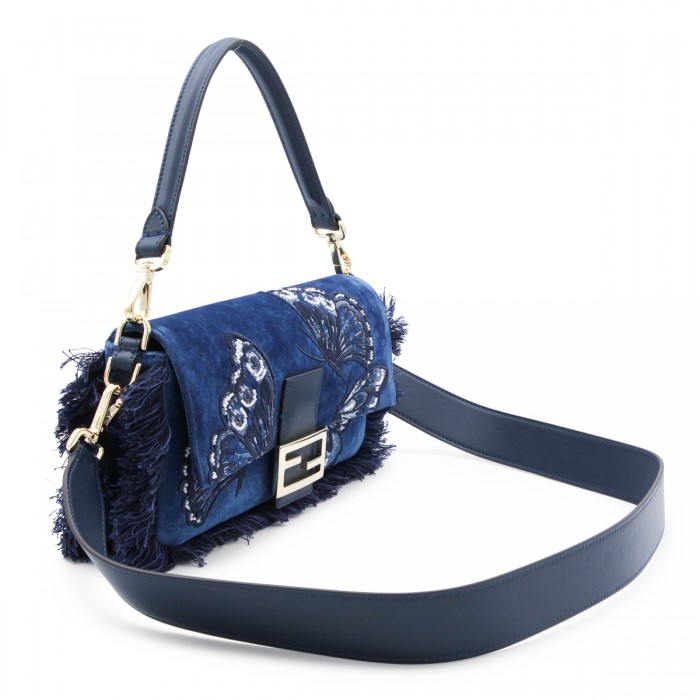 BLUE BAGUETTE SHOULDER BAG 2
