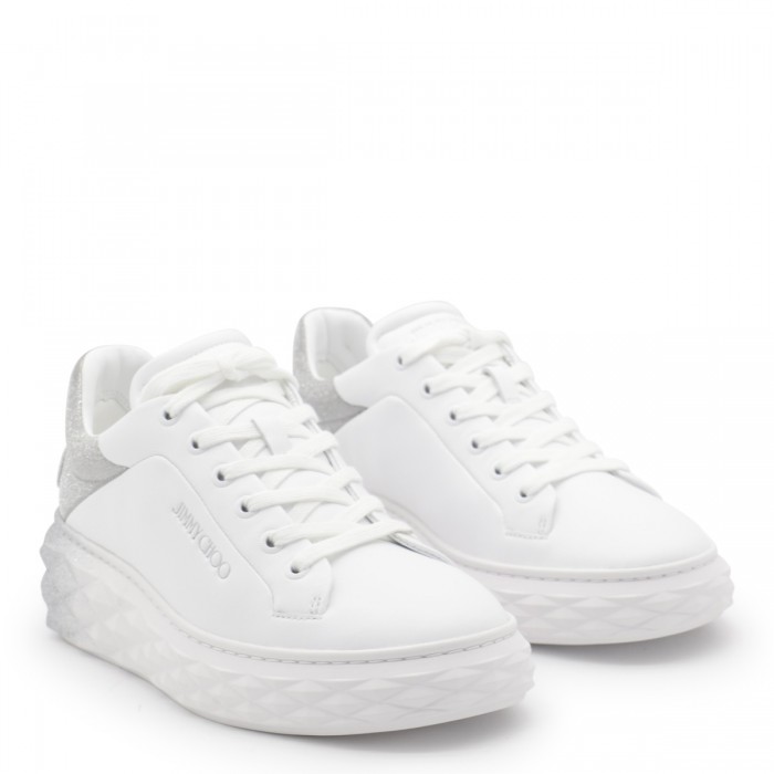 WHITE AND SILVER SNEAKERS 2