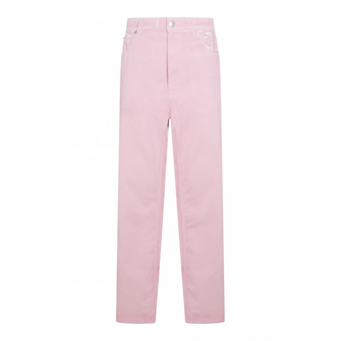 PINK GUMMY COTTON JEANS