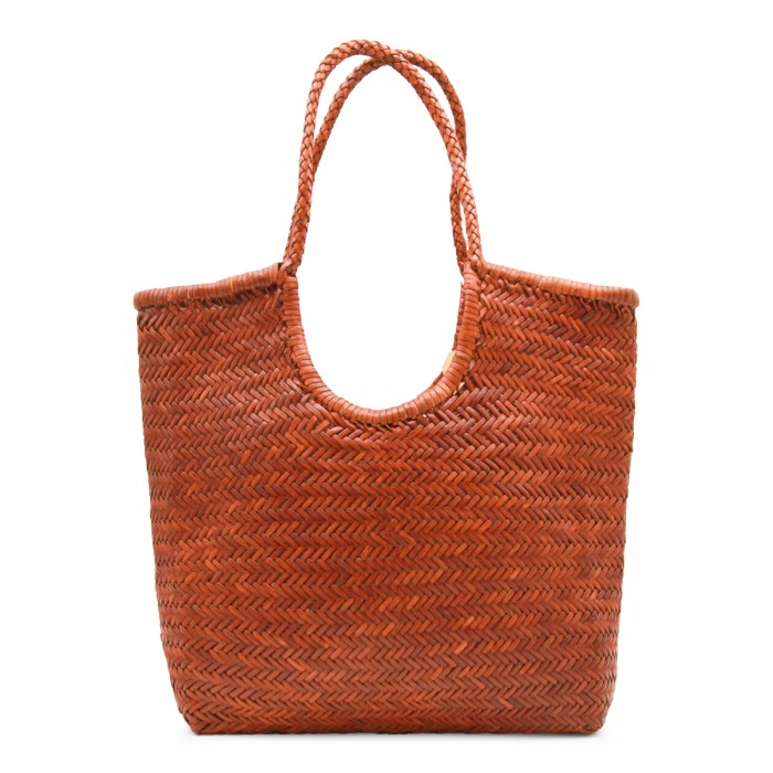 DARK ORANGE LEATHER...