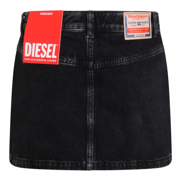 BLACK DENIM SKIRT 2