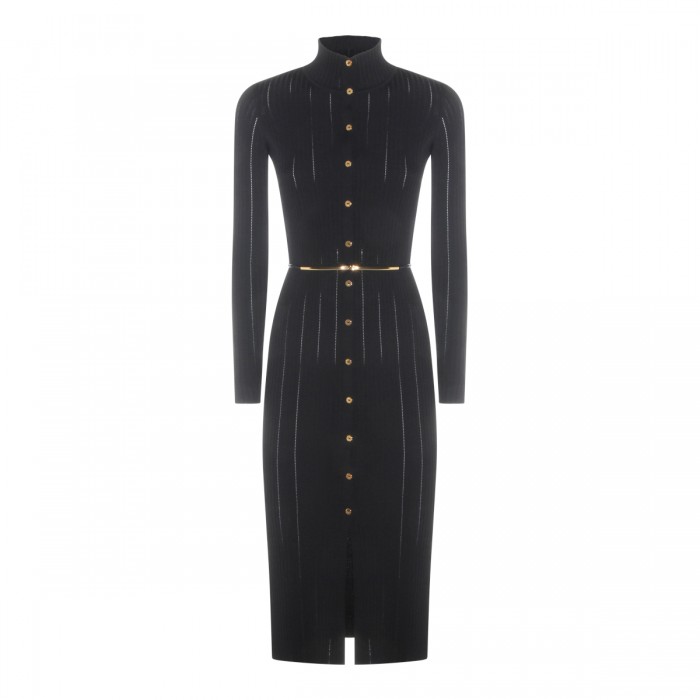BLACK MIDI DRESS