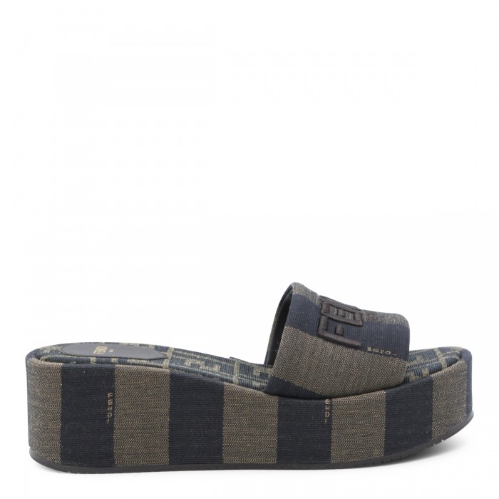 BLACK AND DARK GREY FLATS