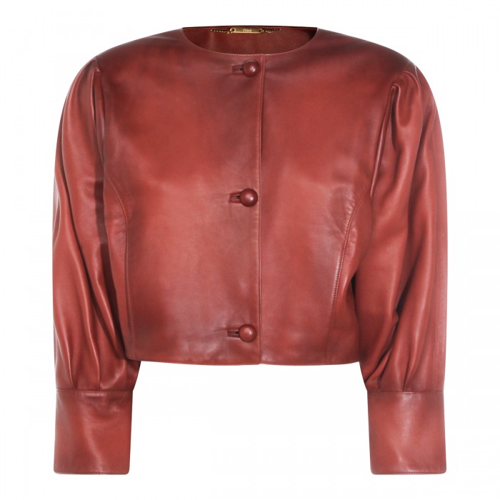 BROWN LEATHER JACKET