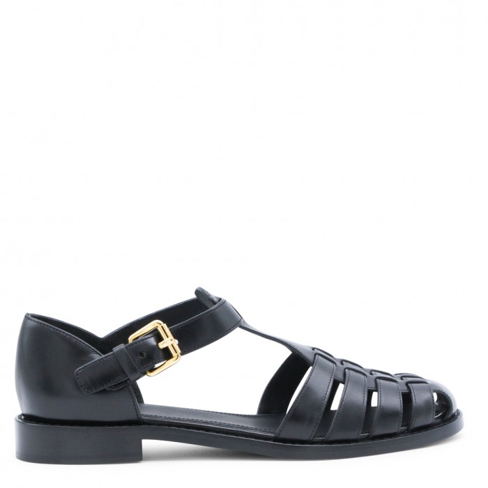 BLACK LEATHER KELSEY...