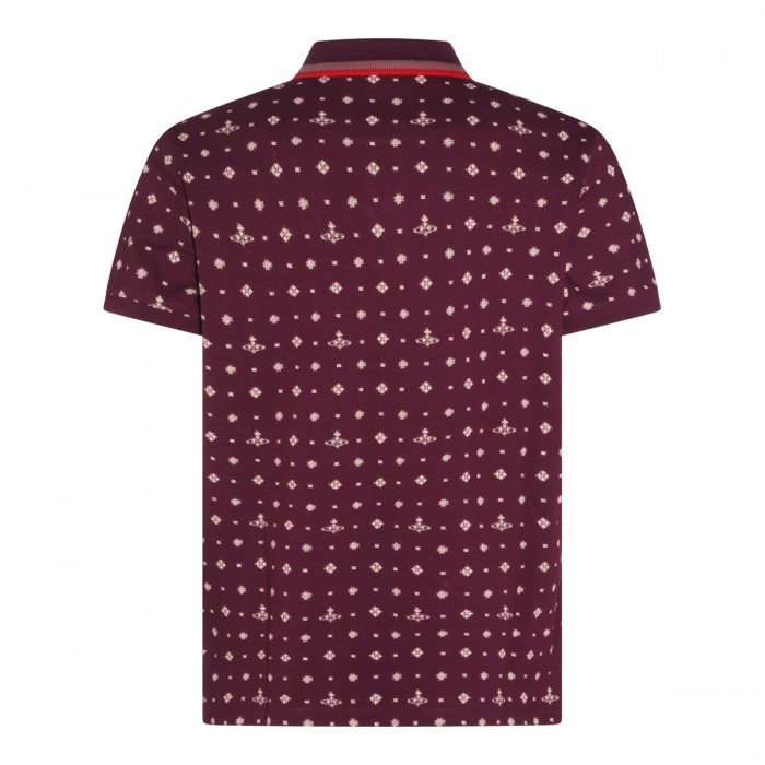 BURGUNDY COTTON ORB POLO... 2
