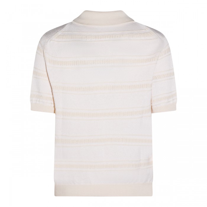 OFF WHITE COTTON POLO SHIRT 2
