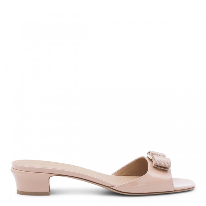 NUDE LEATHER SANDALS