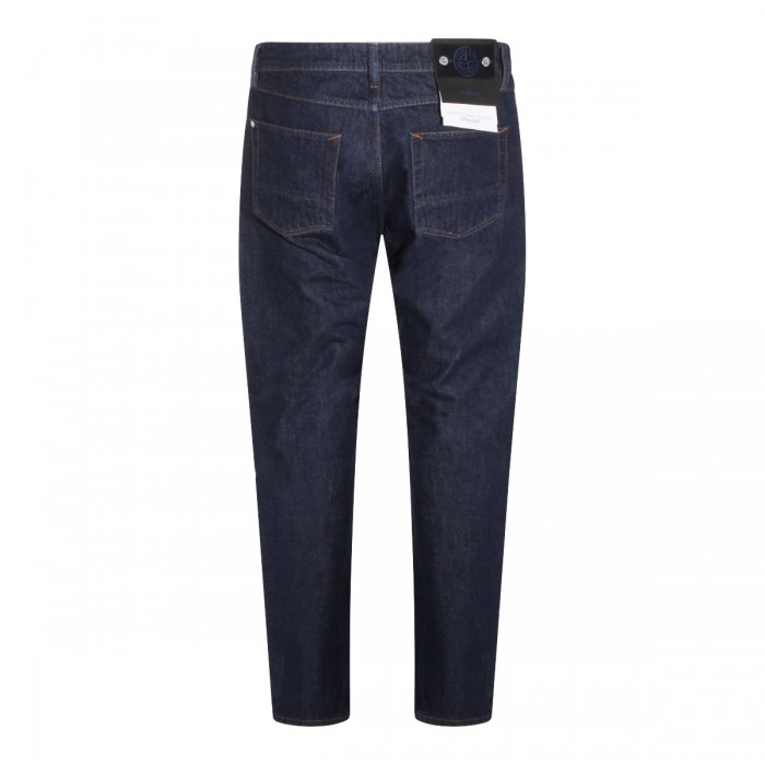 BLUE RINSE DENIM JEANS 2