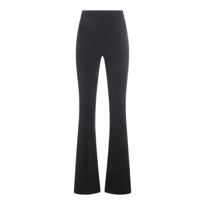 BLACK STRETCH FLARED PANTS 2