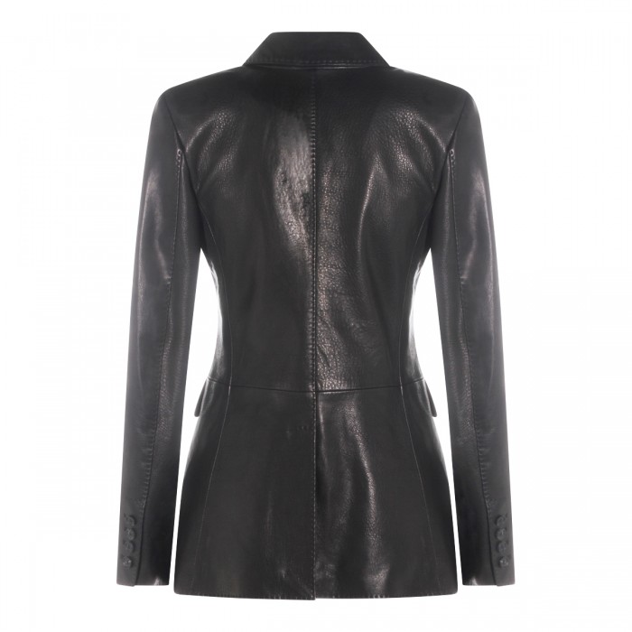 BLACK LEATHER JACKET  2