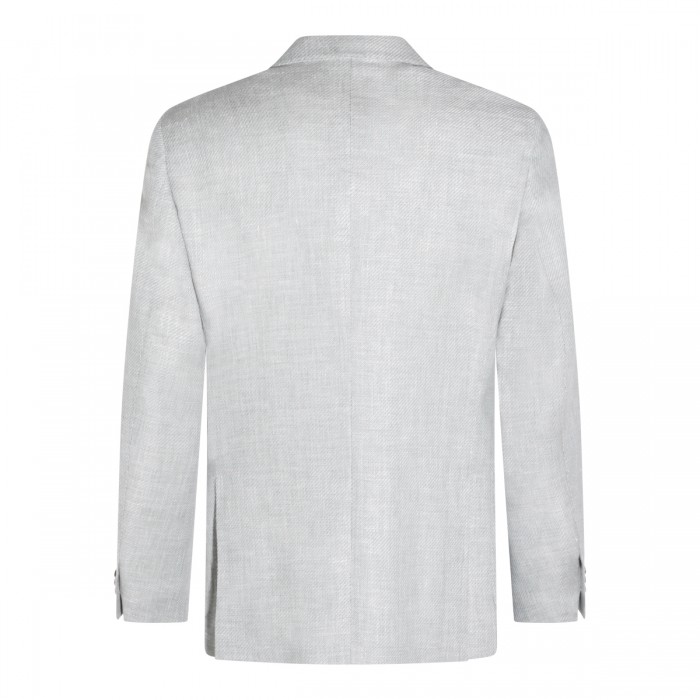 MINT WOOL AND LINEN BLAZER 2