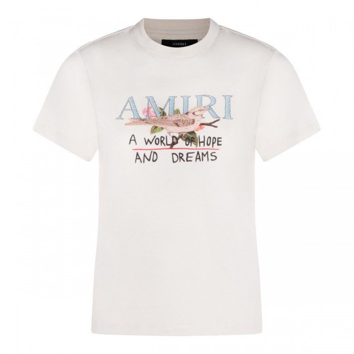 WHITE COTTON T-SHIRT