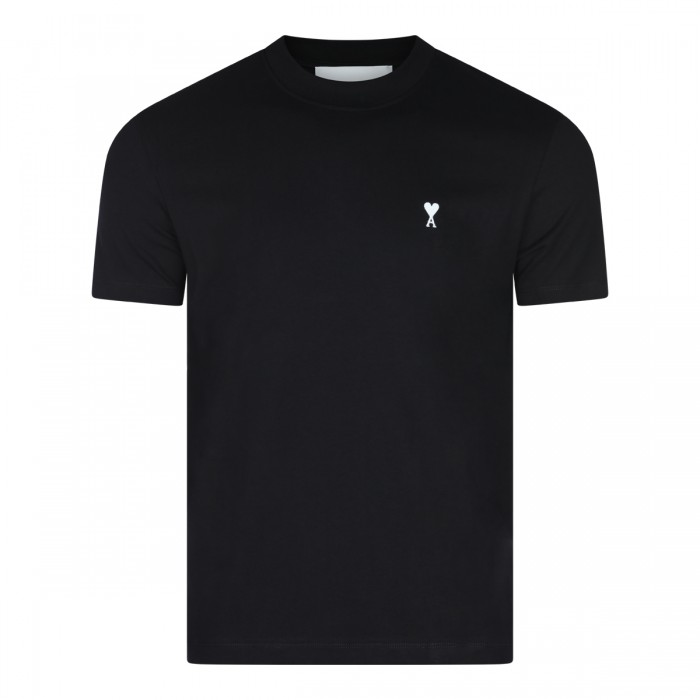 BLACK COTTON T-SHIRT
