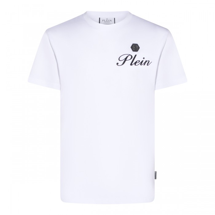 WHITE COTTON T-SHIRT