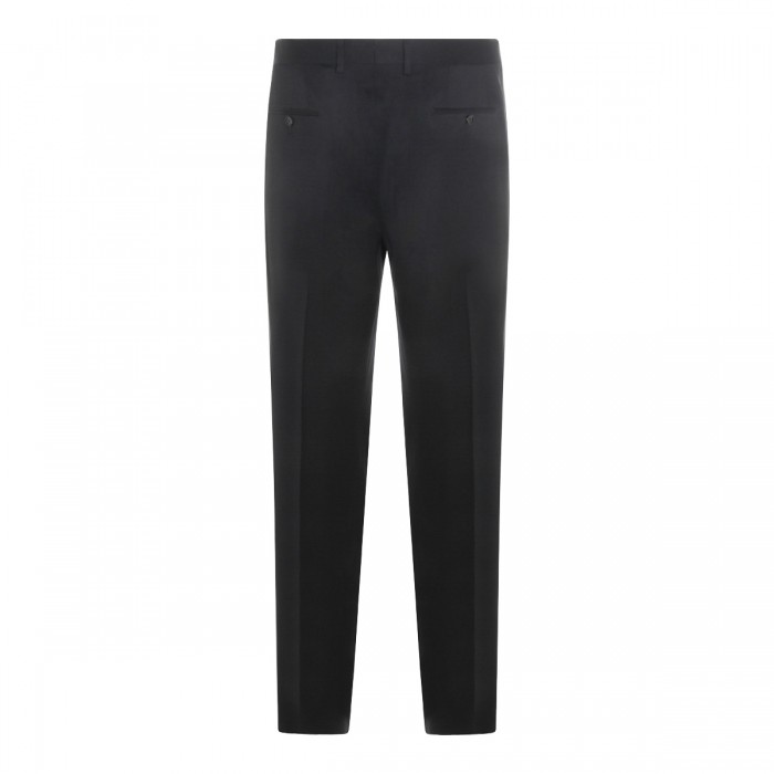 BLACK WOOL PANTS 2