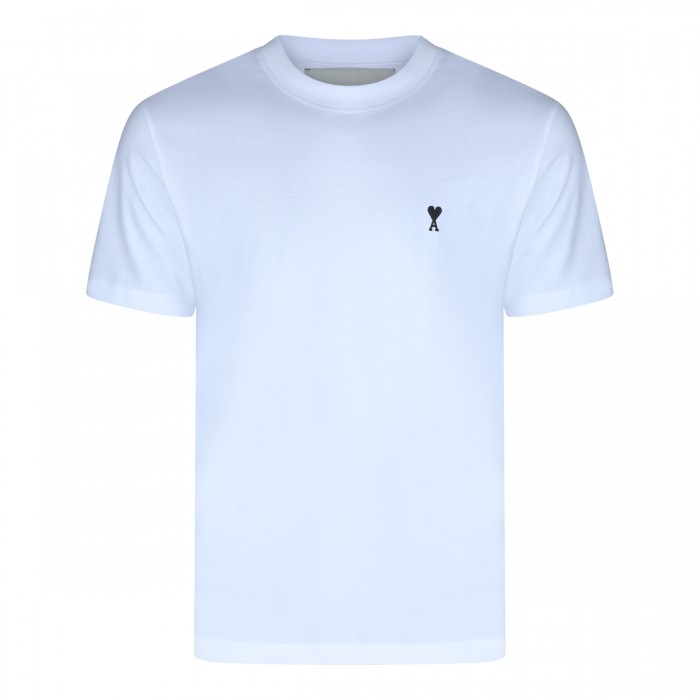 WHITE COTTON T-SHIRT