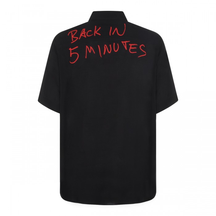 BLACK VISCOSE SHIRT 2