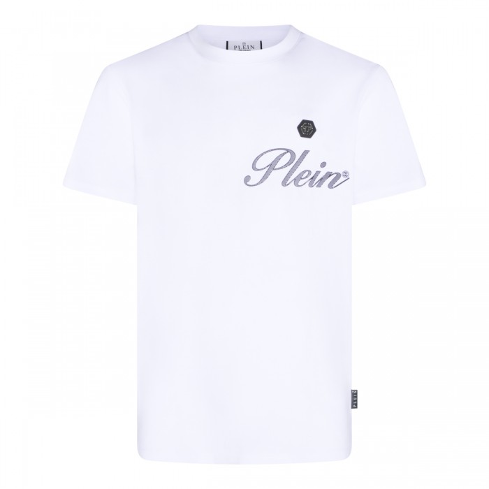 WHITE COTTON T-SHIRT