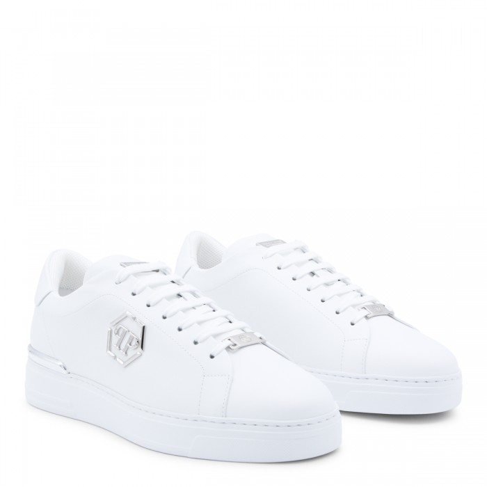 WHITE LEATHER SNEAKERS 2