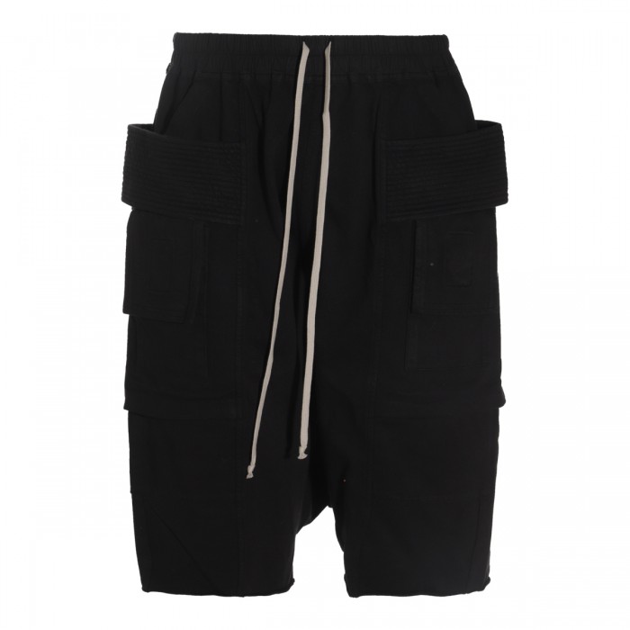 BLACK COTTON SHORT