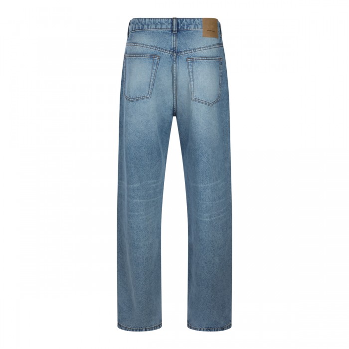 BLUE COTTON DENIM JEANS 2