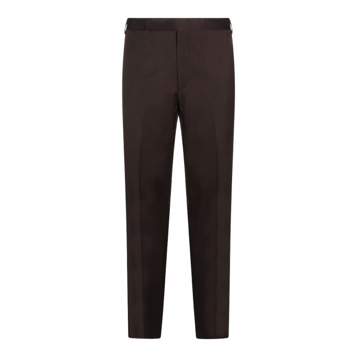 DARK BROWN WOOL PANTS