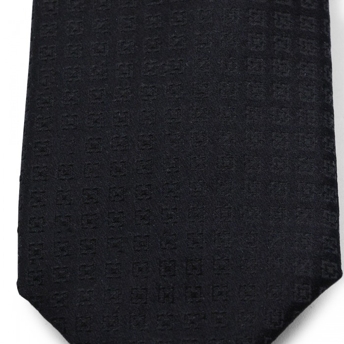 BLACK SILK TIE 2
