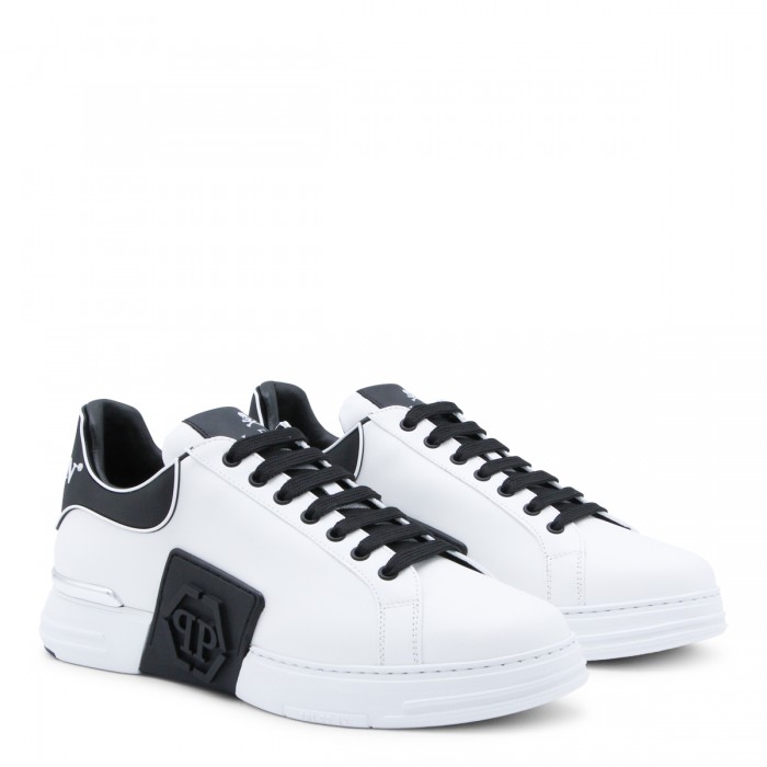 WHITE AND BLACK LEATHER... 2