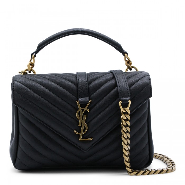 BLACK LAMB LEATHER YSL BO...