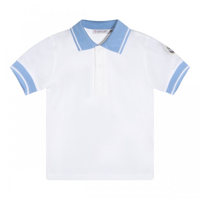 WHITE COTTON POLO SHIRT