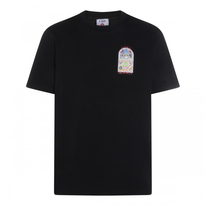 BLACK COTTON T-SHIRT