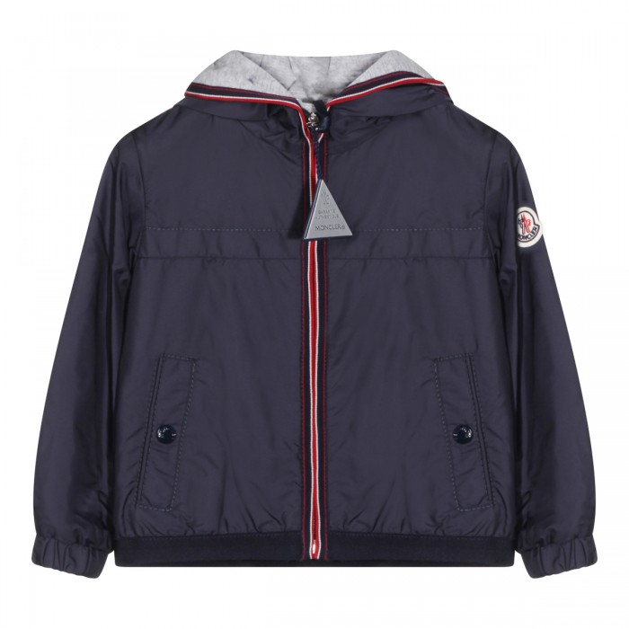 NAVY COTTON DOWN JACKET