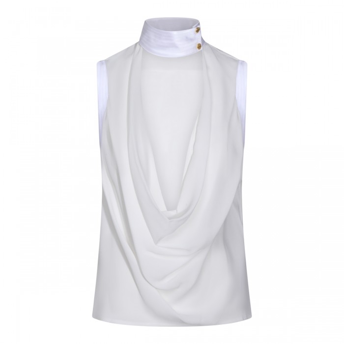 WHITE VISCOSE SHIRT