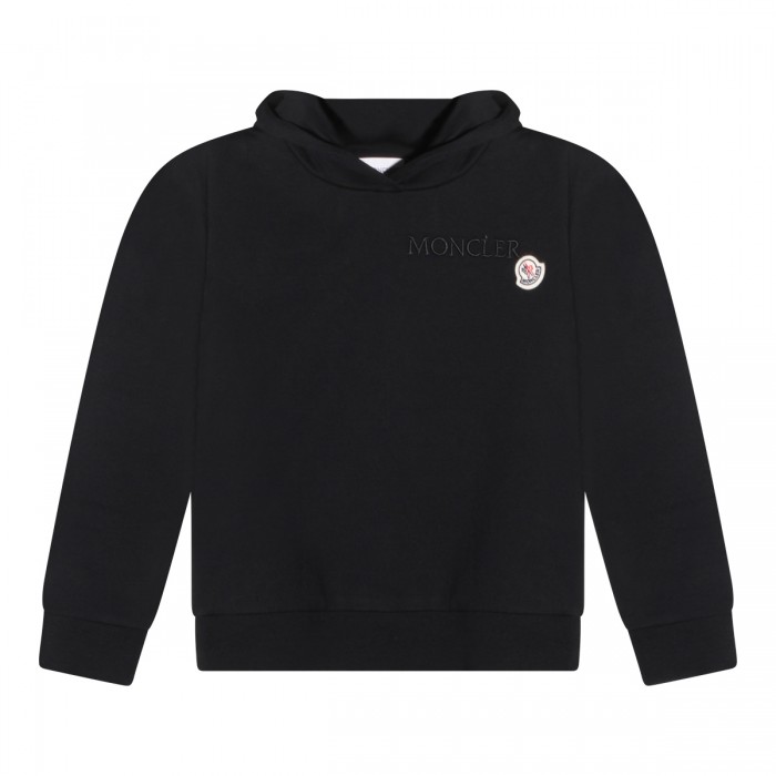 BLACK COTTON SWEATSHIRT