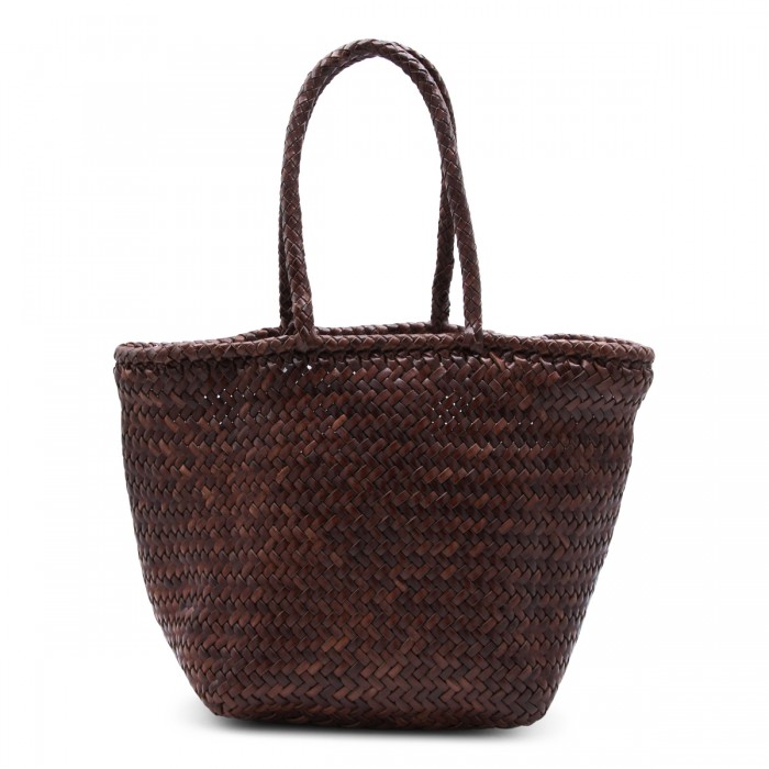 DARK BROWN LEATHER GRACE...