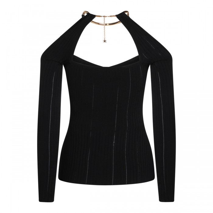 BLACK VISCOSE KNITWEAR 2