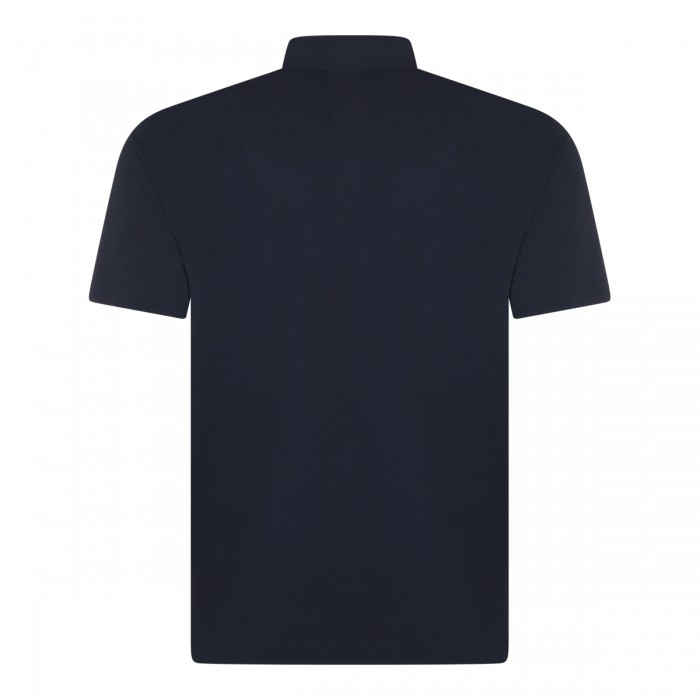 DARK BLUE COTTON POLO SHIRT 2