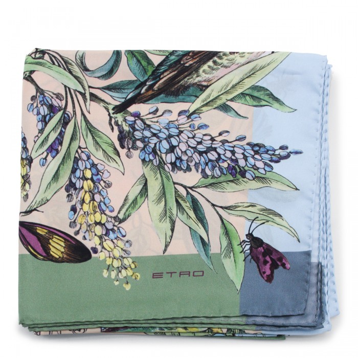 MULTICOLOR SILK GREEN...