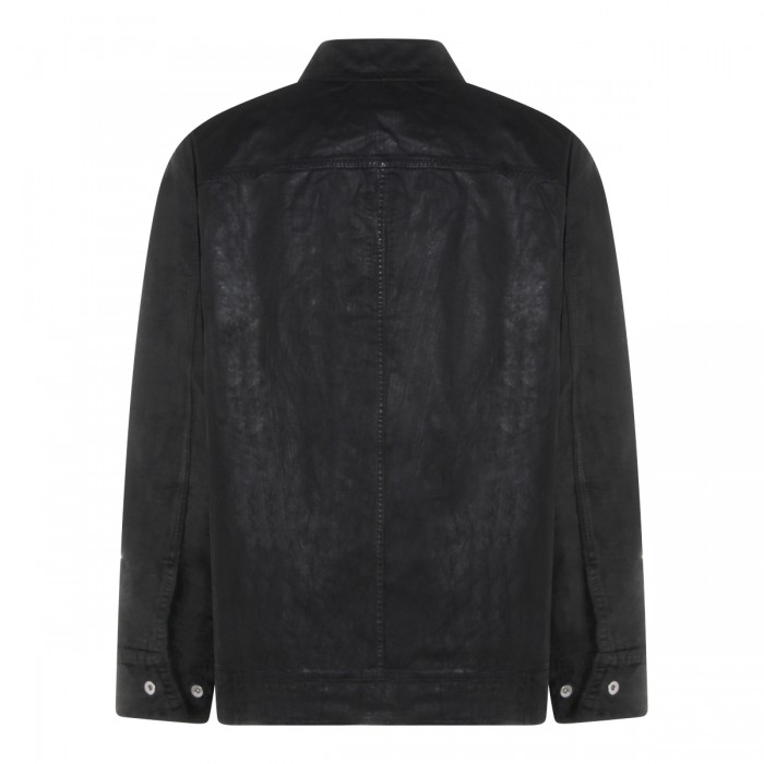 BLACK JUMBO DENIM JACKET 2