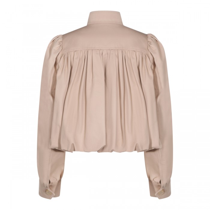 BEIGE COTTON CASUAL JACKET 2