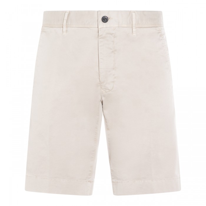 BEIGE COTTON SHORTS