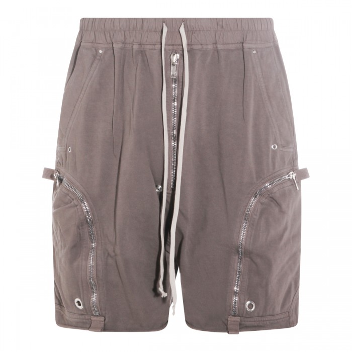 DUST BROWN COTTON SHORTS